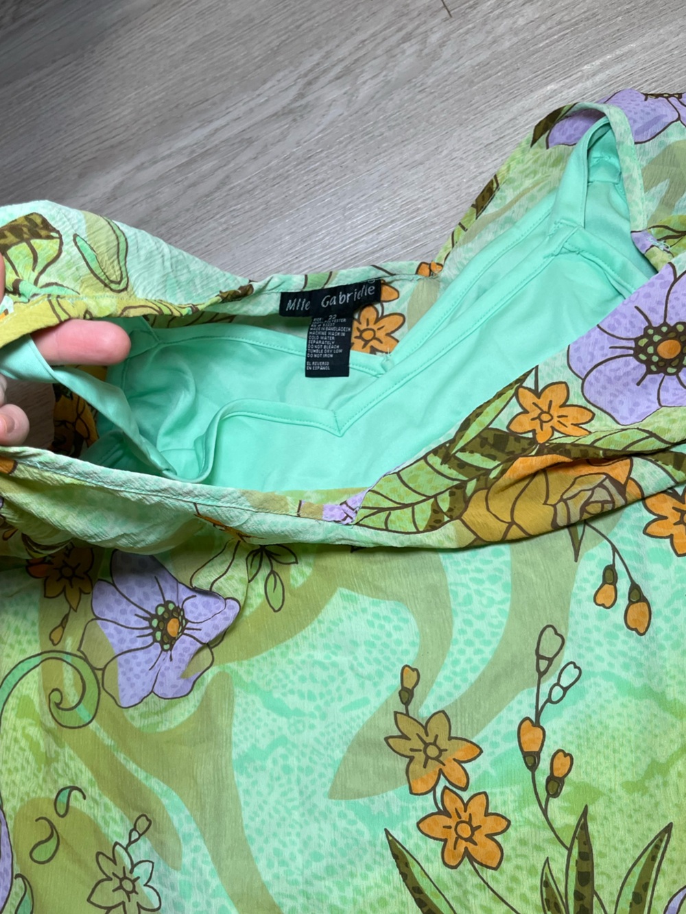 Mlle Gabrielle Green Floral Fairy Dress Size 22 - Picture 7 of 12